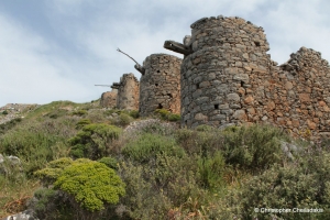 Galaropetra windmills at Fourni